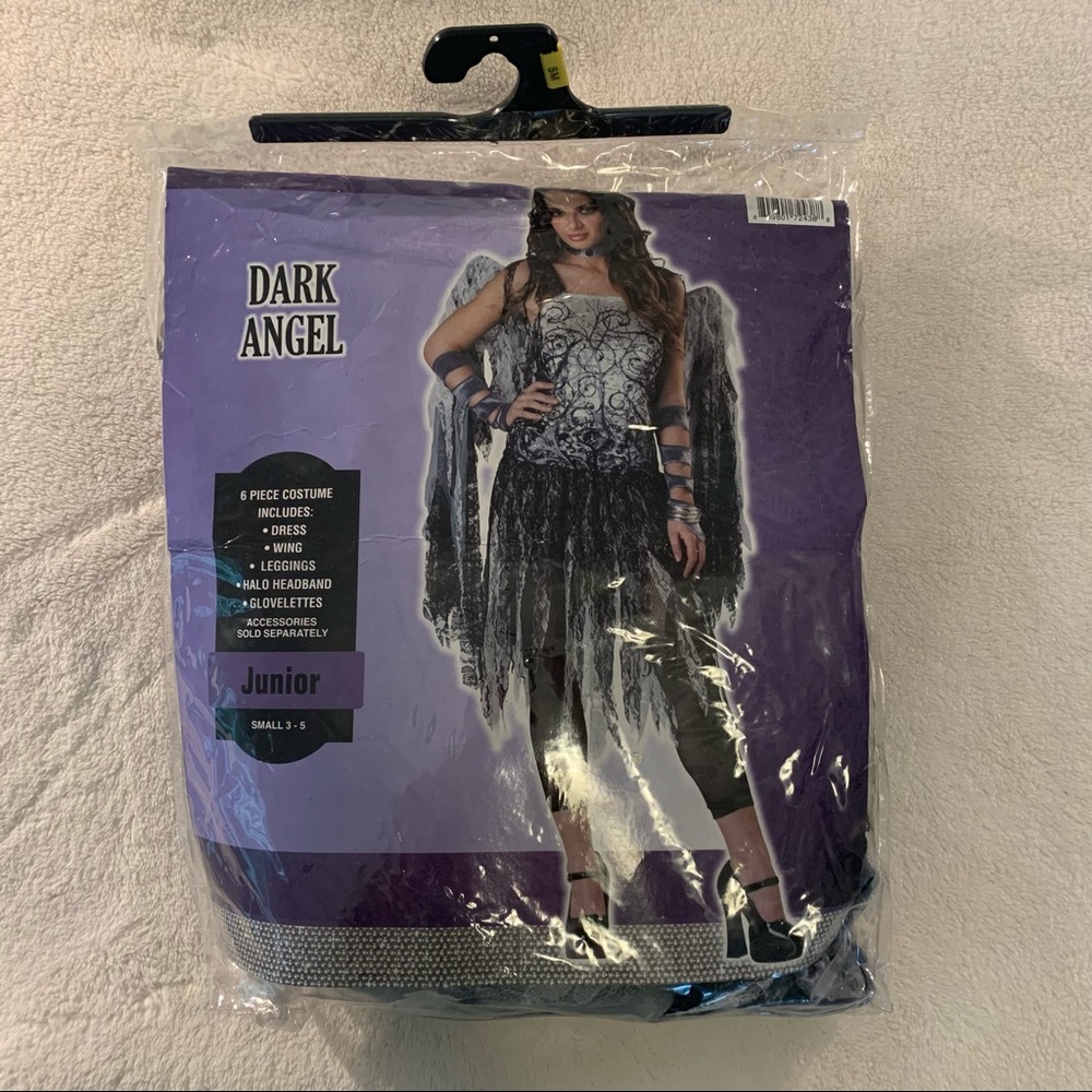 Junior dark angel halloween costume.